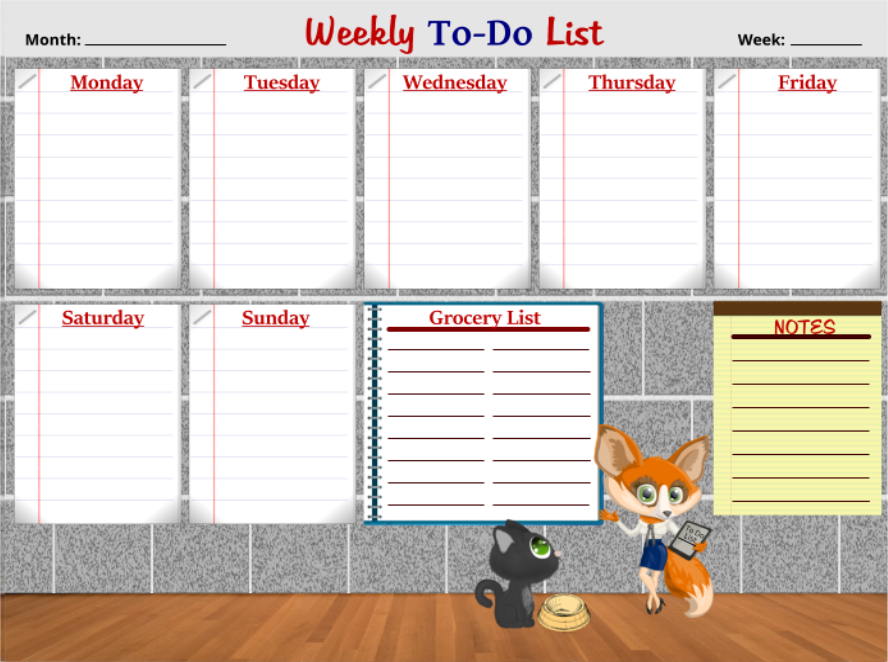 Weekly To-Do-List Planner Notepad
