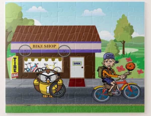 Bike Sale - Y'owl Get Some New Wheels! Jigsaw Puzzle