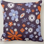 Colorful Flower Petals Throw Pillow
