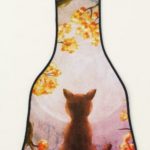 Whimsical Cat in Tree Full Moon Painting Art Guitar Case